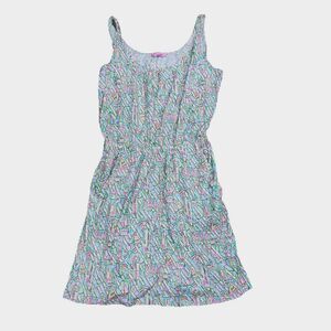 LILLY PULITZER Size M Medium Sleeveless Printed Shift Dress Lighthouse Guiding
